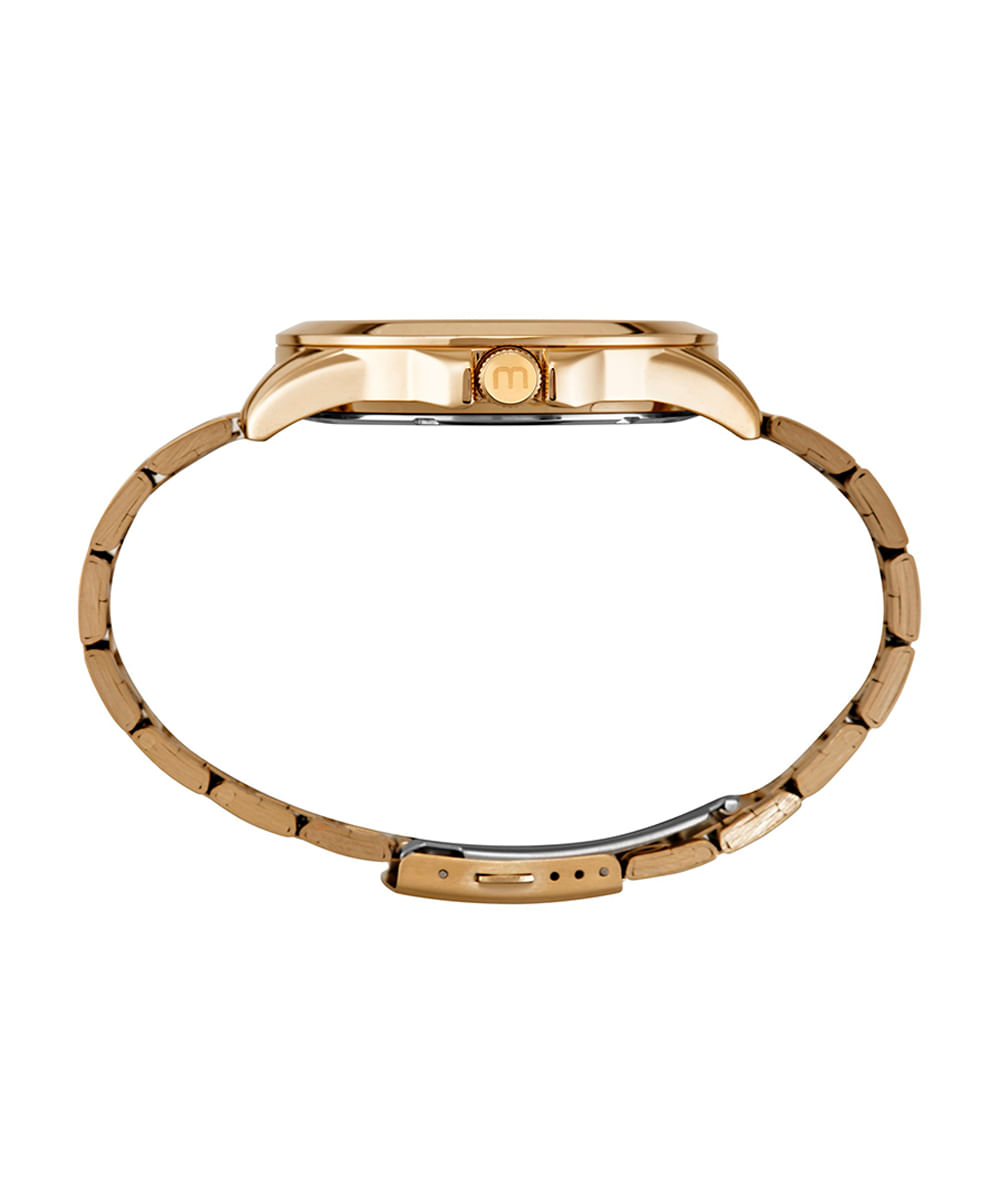 kit relógio masculino mondaine analógico  32604gpmvde1kc dourado