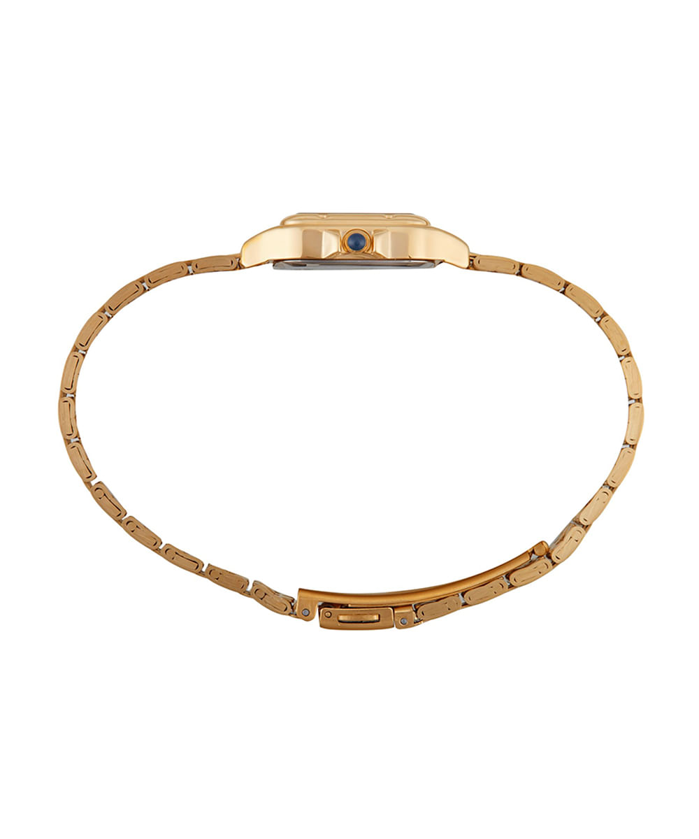 kit relógio feminino mondaine analógico 32777lpmvde1kc dourado