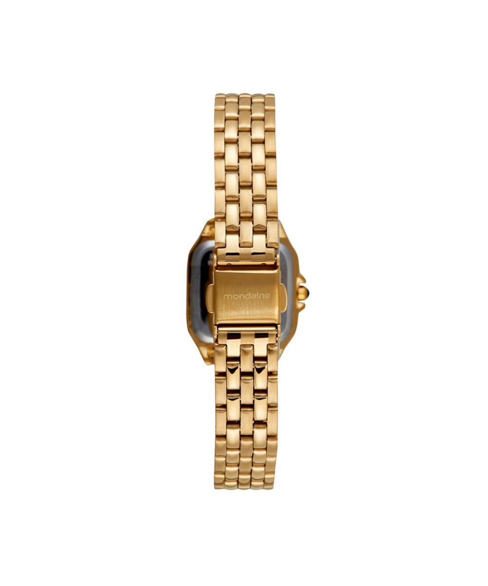 kit relógio feminino mondaine analógico 32777lpmvde1kc dourado