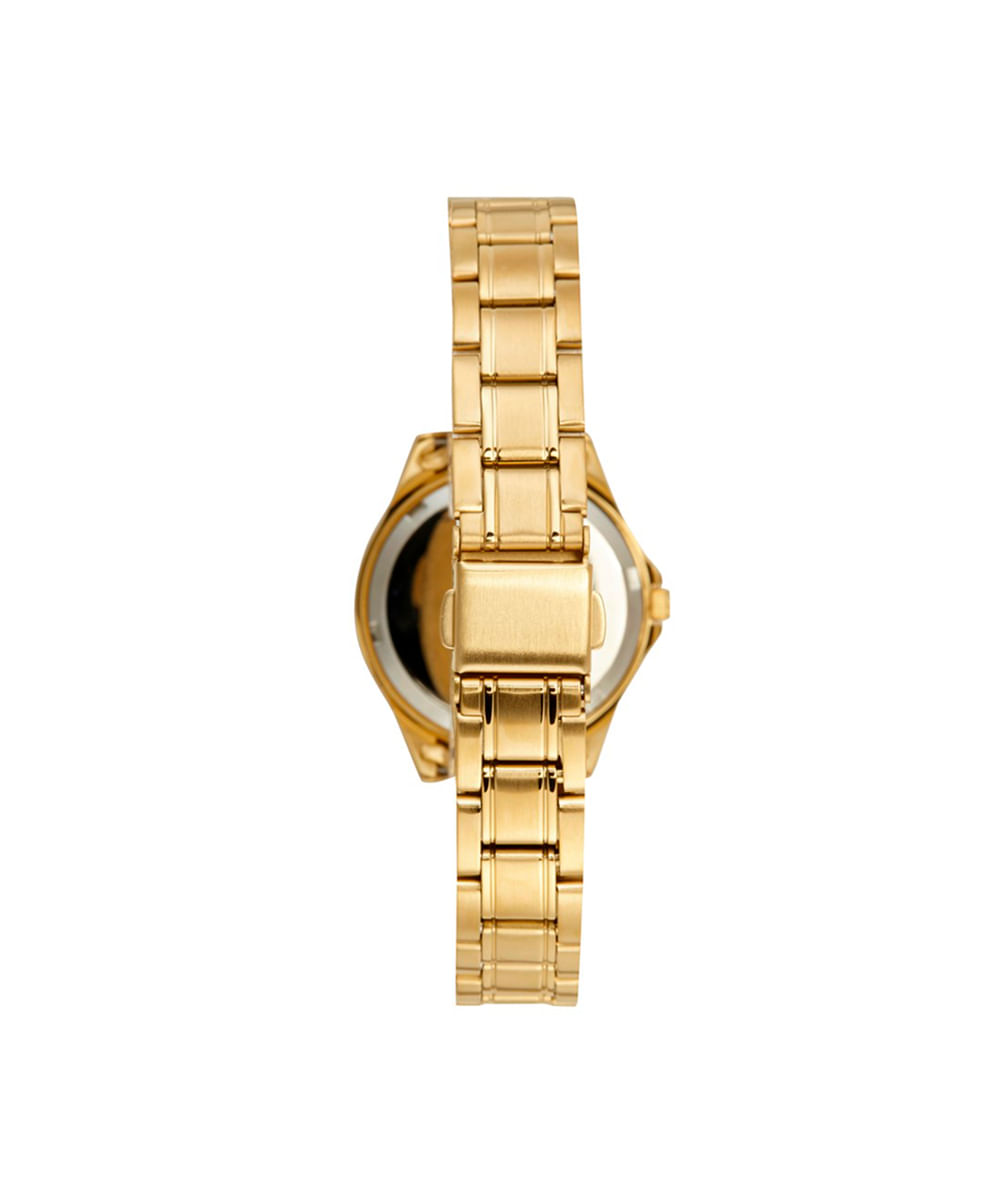 kit relógio feminino mondaine analógico 32772lpmvde1kc dourado
