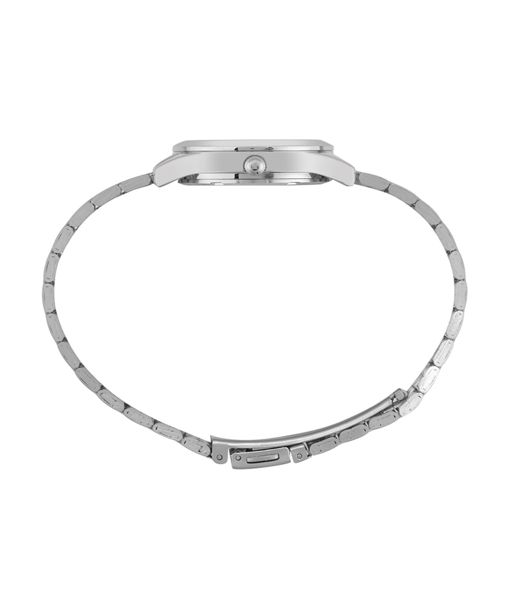 kit relógio feminino mondaine analógico 32698l0mvne3kc prateado