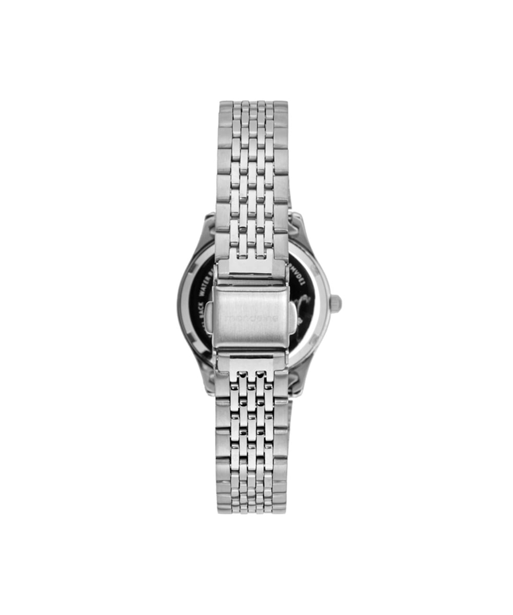 kit relógio feminino mondaine analógico 32698l0mvne3kc prateado