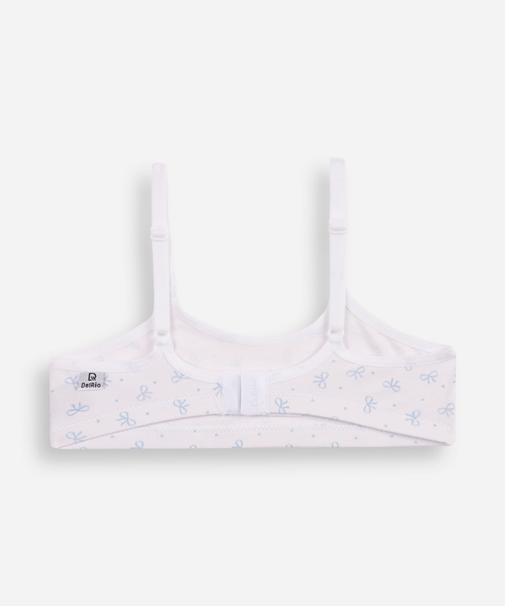kit de 2 sutiãs infantil miss delrio colorido