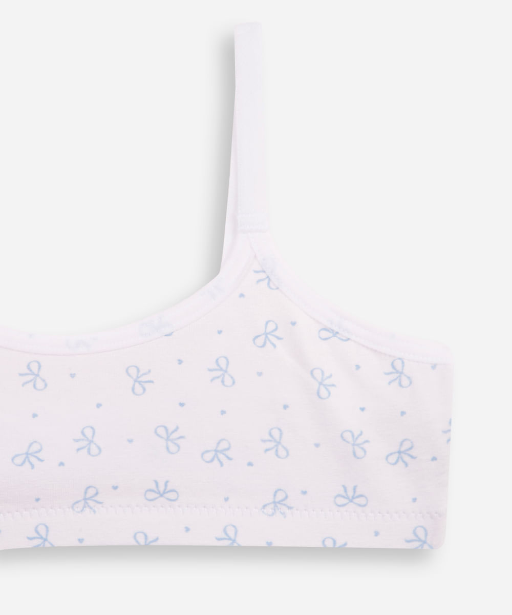 kit de 2 sutiãs infantil miss delrio colorido
