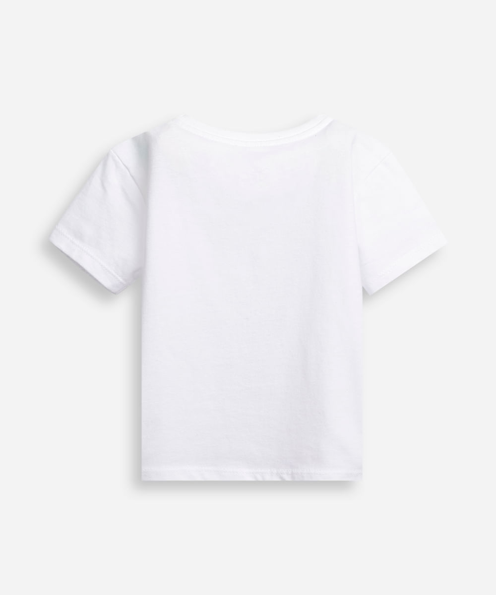 camiseta infantil de algodão homem aranha off white