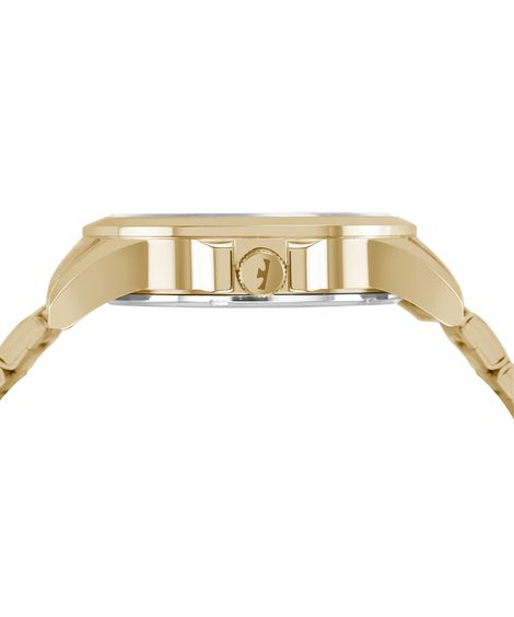 relógio masculino technos analógico calendário 2115uah1p dourado