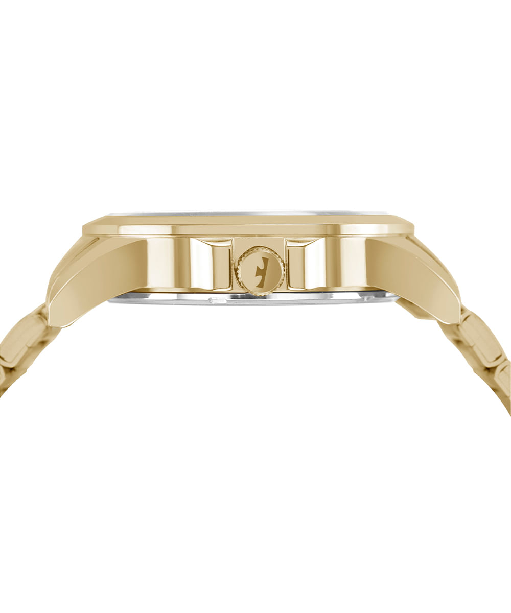 relógio masculino technos analógico calendário 2115uah1p dourado