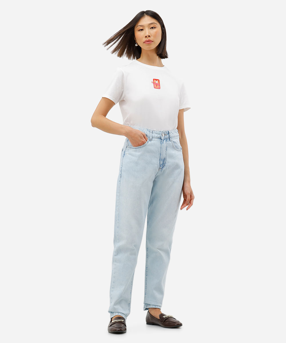 camiseta feminina sardinha off white
