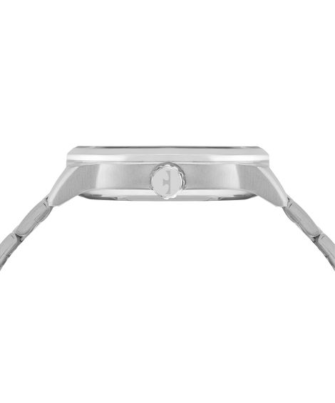 relógio masculino technos analógico calendário 2115ube1a prateado