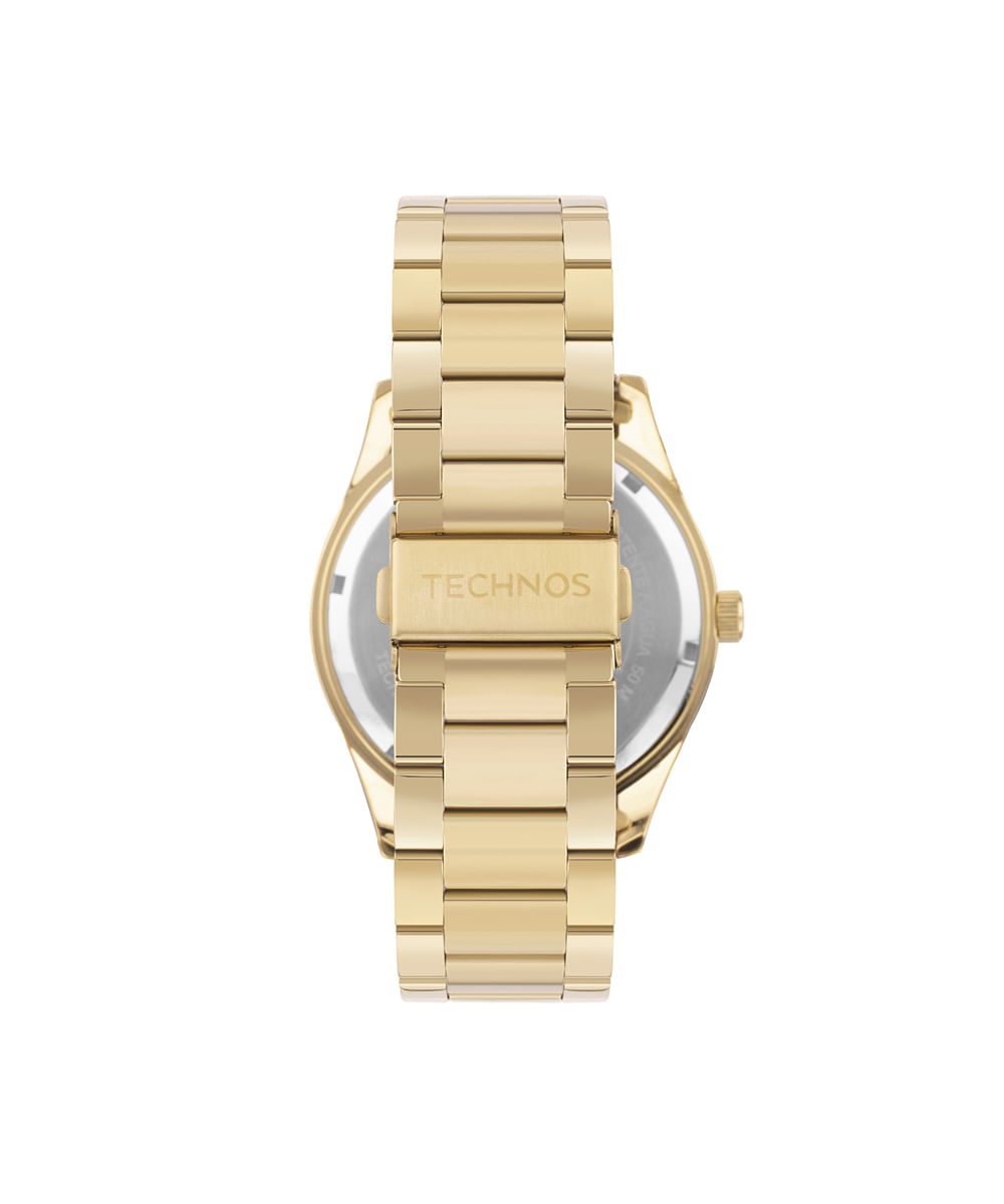 relógio masculino technos multifunção 6p25bx1p dourado