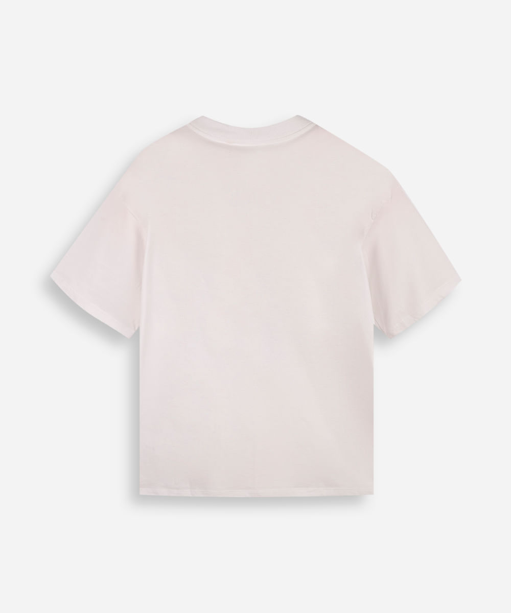 camiseta juvenil one piece luffy off white
