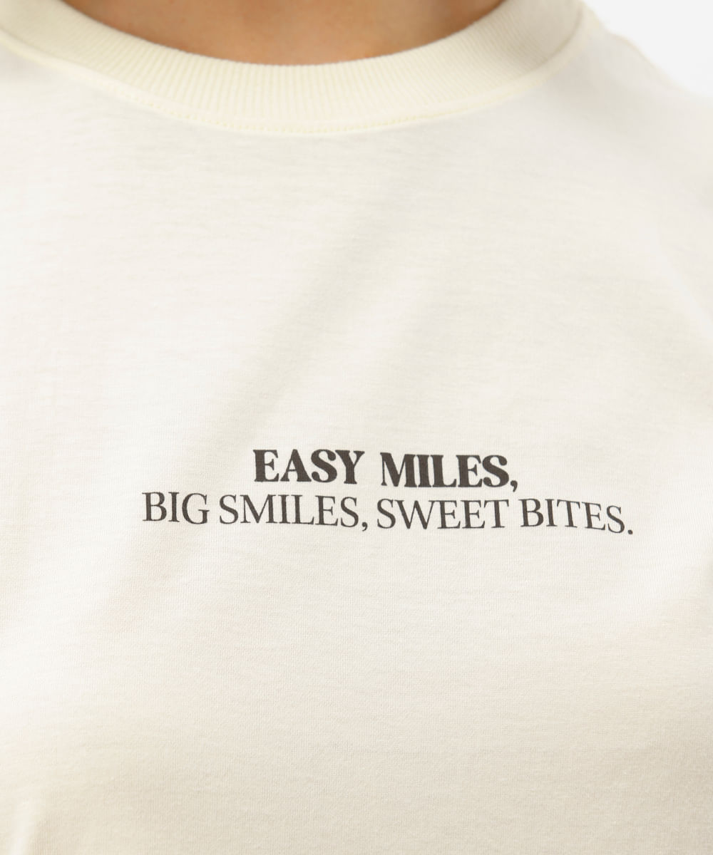camiseta feminina oversized local just run amarela