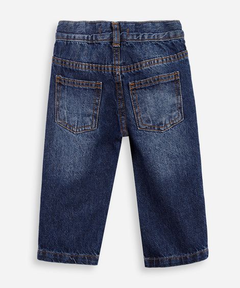calça infantil jeans ballon  azul