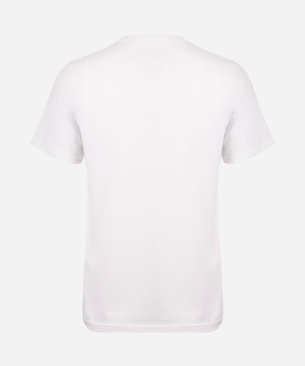 camiseta juvenil de algodão wandinha off white