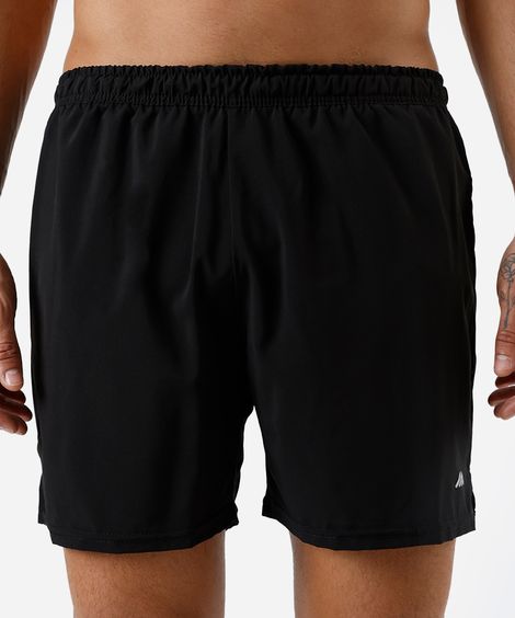 short masculino esportivo com bermuda interna e refletivos preto