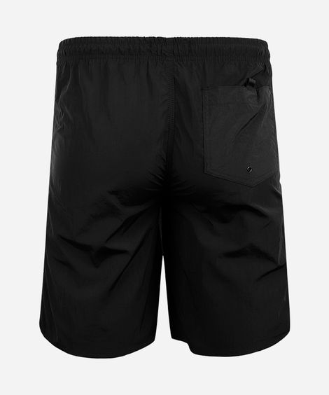bermuda juvenil boardshorts com cós elástico preta