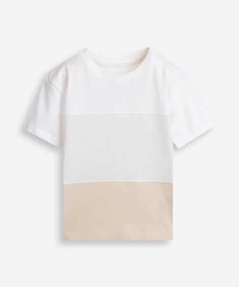 camiseta infantil recorte piquet colorido