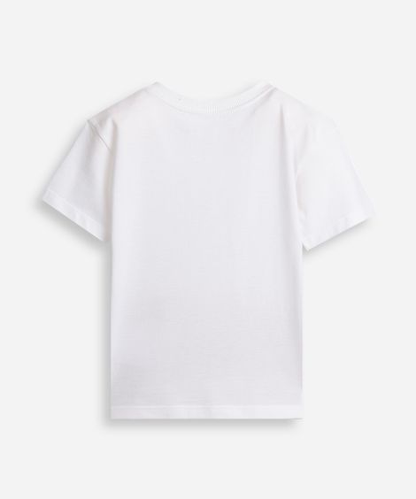 camiseta infantil recorte piquet colorido