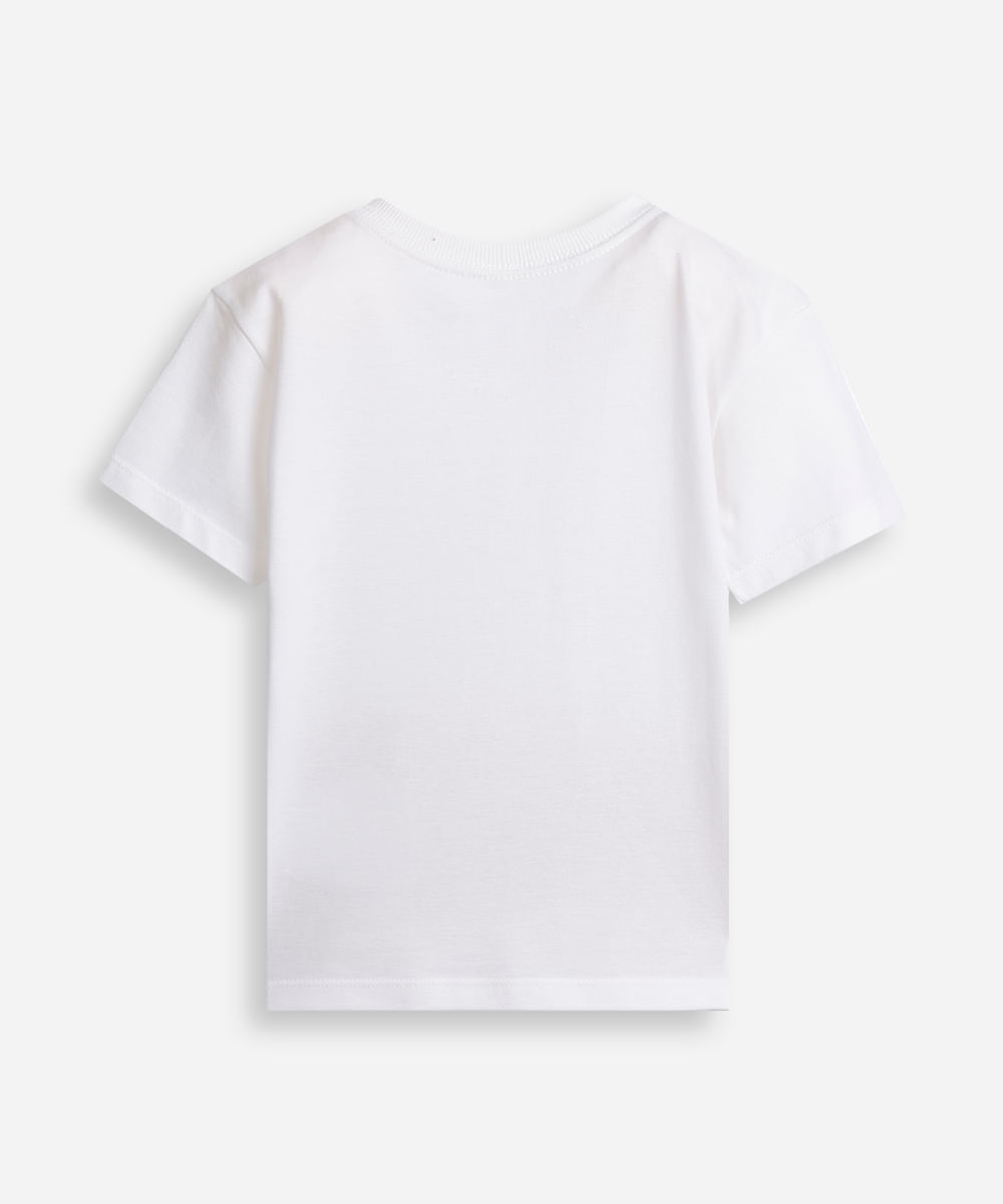 camiseta infantil recorte piquet colorido