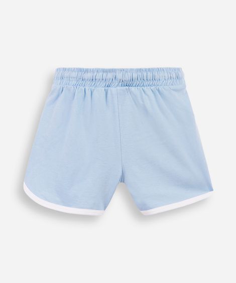 shorts infantil runner stitch azul