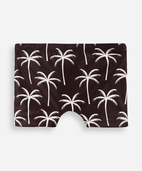 sunga infantil coqueiros preta