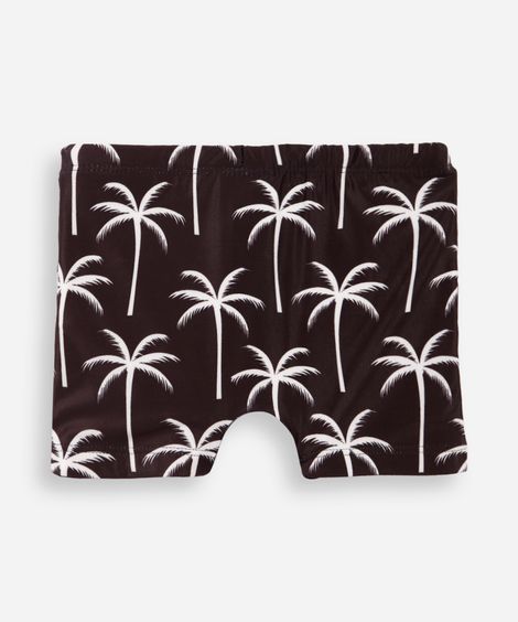 sunga infantil coqueiros preta