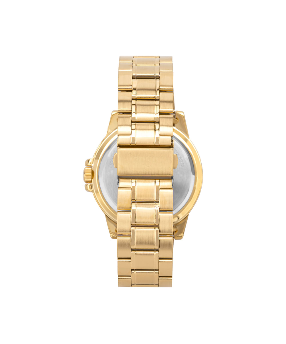 kit relógio masculino condor analógico calendário co2115nakk4p dourado