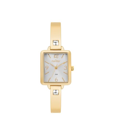 relógio feminino condor analógico co2035nqe5k dourado