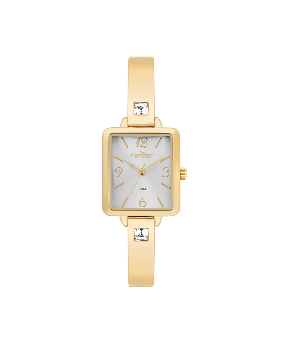 relógio feminino condor analógico co2035nqe5k dourado