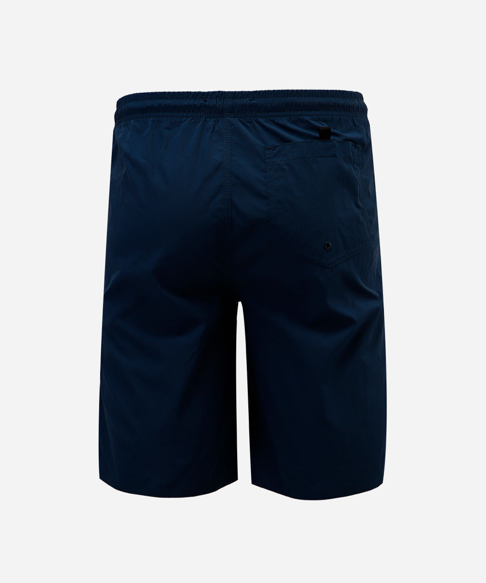bermuda juvenil boardshorts com cós elástico azul