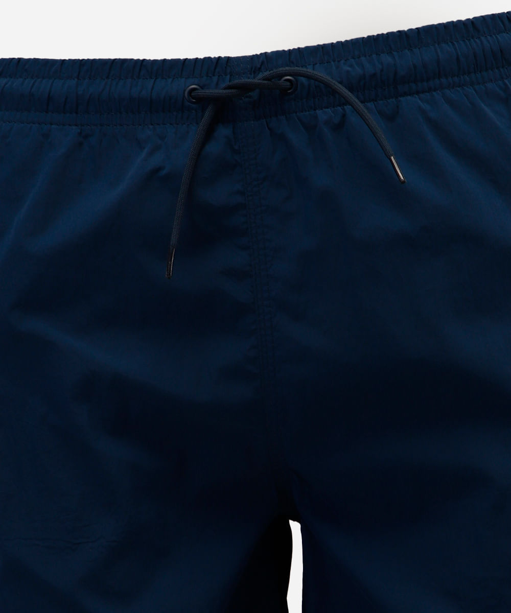 bermuda juvenil boardshorts com cós elástico azul
