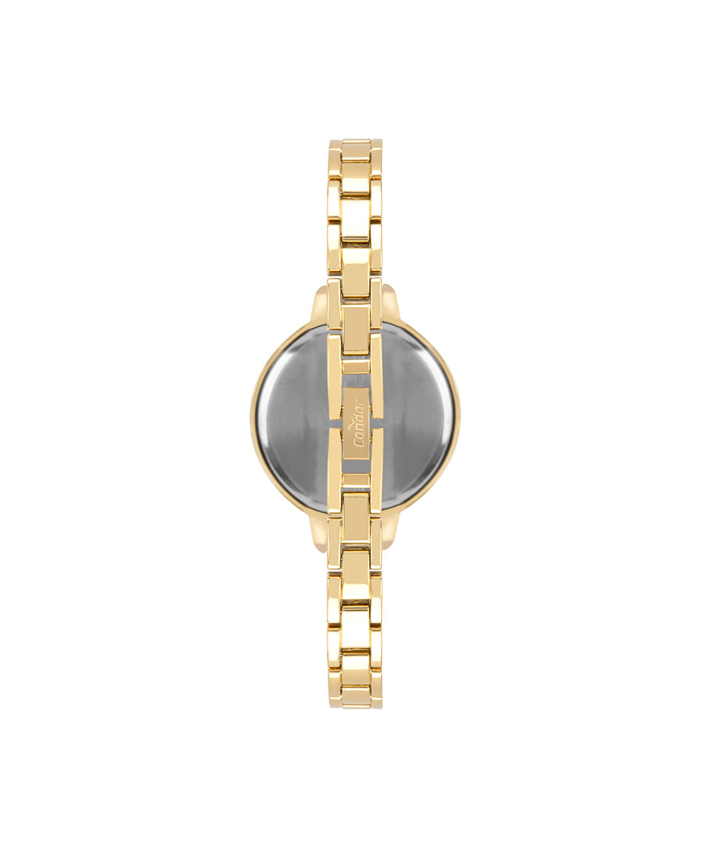 relógio feminino condor analógico co2035nqc5k dourado
