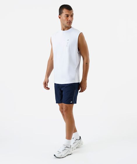 short esportivo masculino cós elástico azul