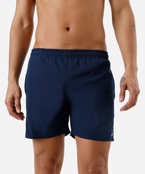 short esportivo masculino cós elástico azul