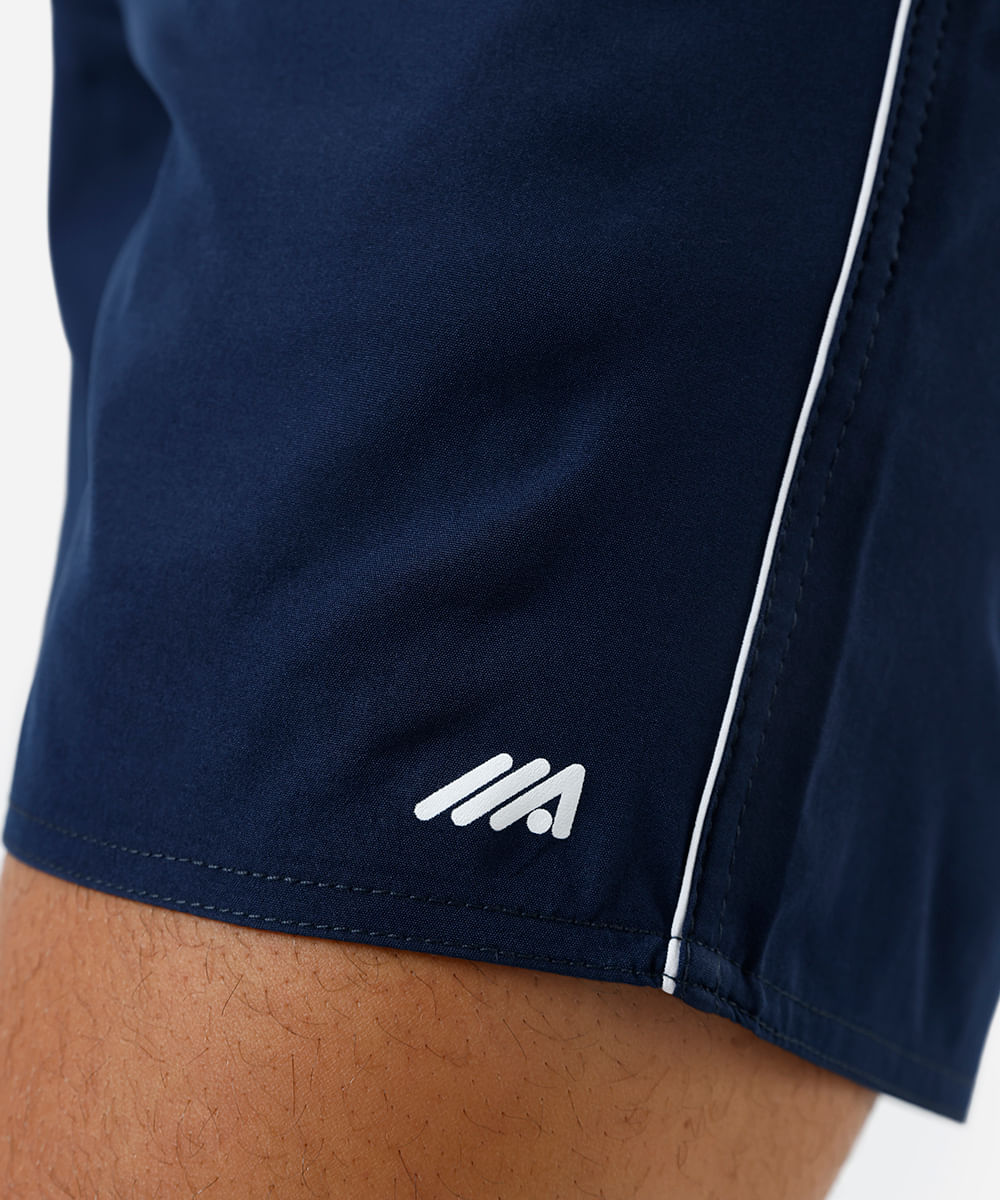 short esportivo masculino cós elástico azul
