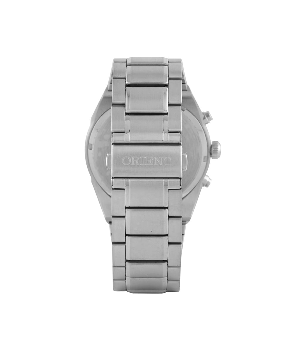 relógio masculino orient analógico calendário mbssc257p2sx prateado