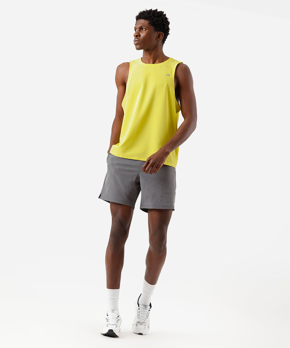 regata esportiva nadador masculina com refletivo texturizada verde