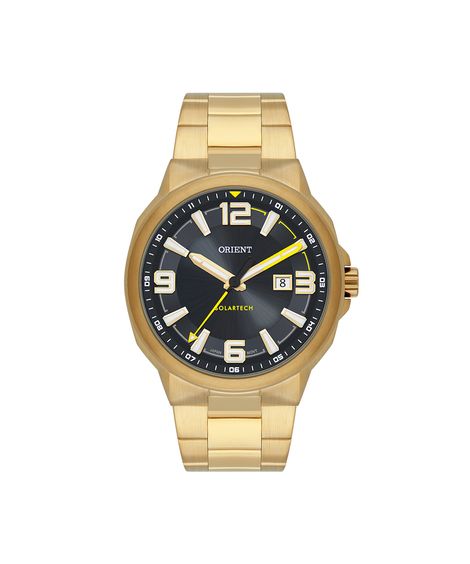 relógio masculino orient analógico calendário mgss1302p2kx dourado