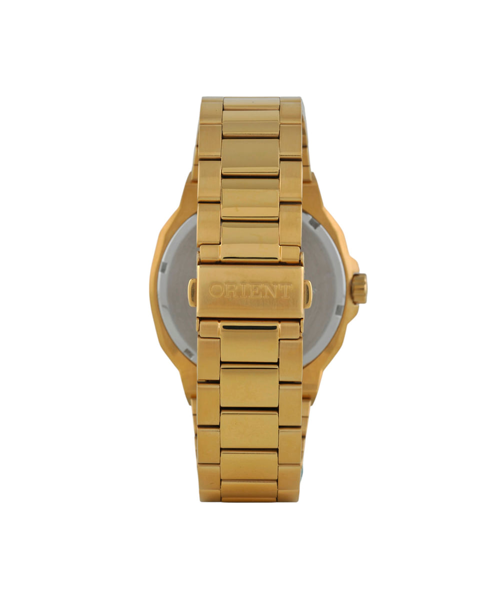 relógio masculino orient analógico calendário mgss1302p2kx dourado