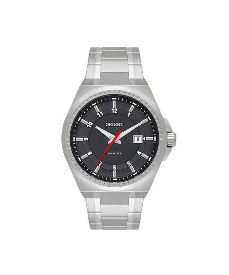 relógio masculino orient analógico calendário mbss1503p2sx prateado