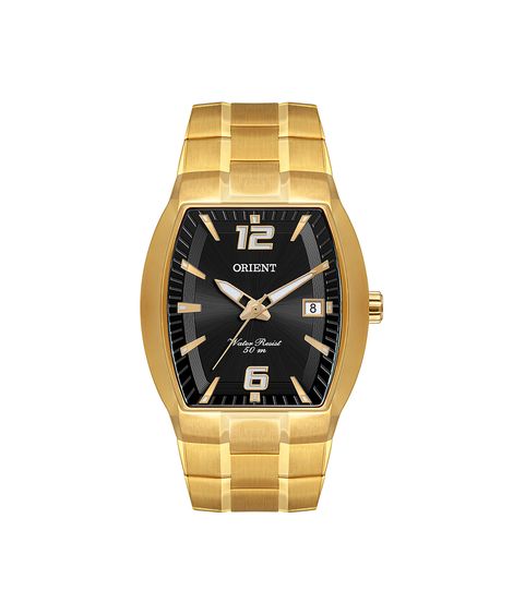 relógio masculino orient analógico calendário ggss1017p2kx dourado