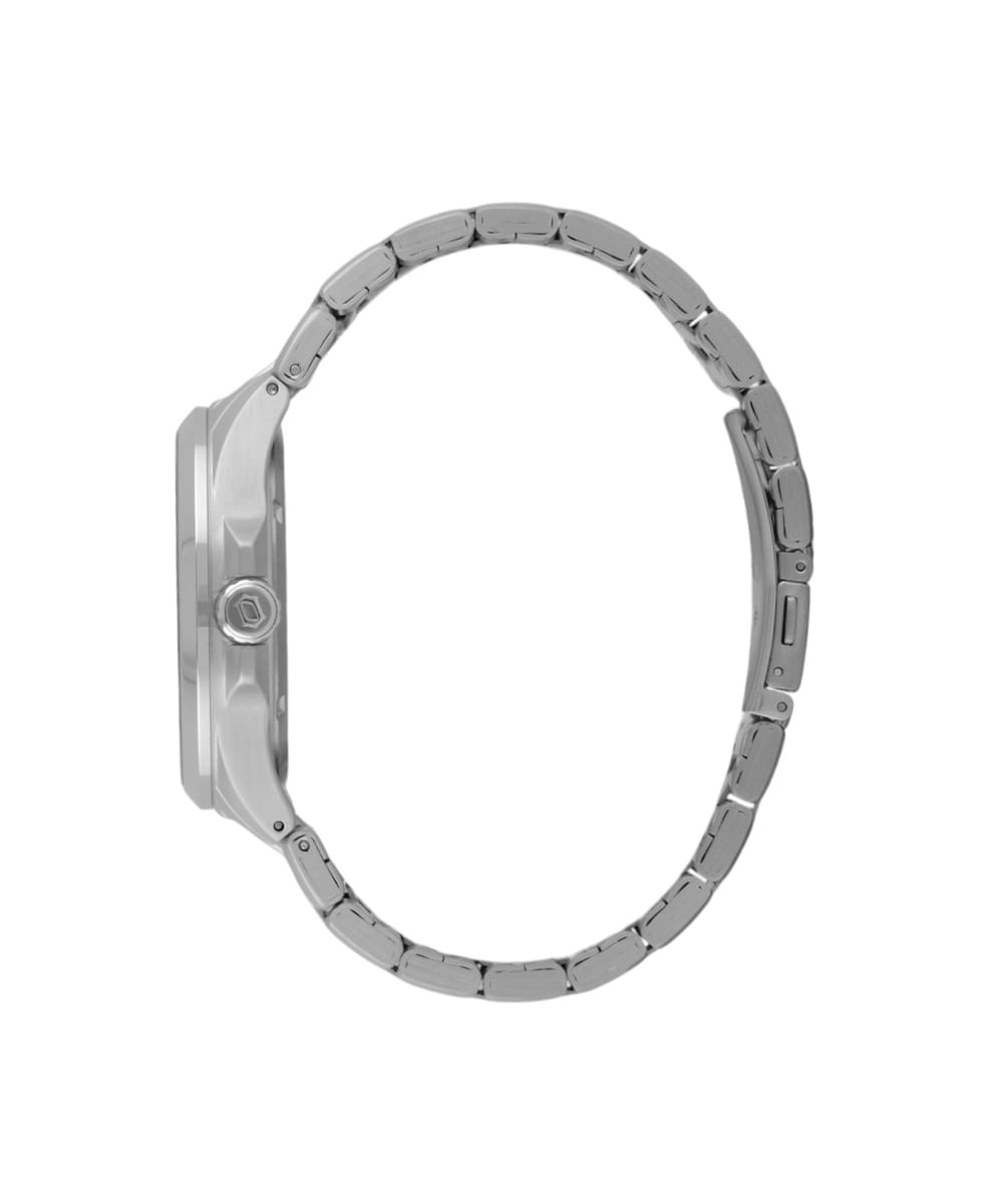 relógio masculino orient analógico calendário mbss1505p2sx prateado