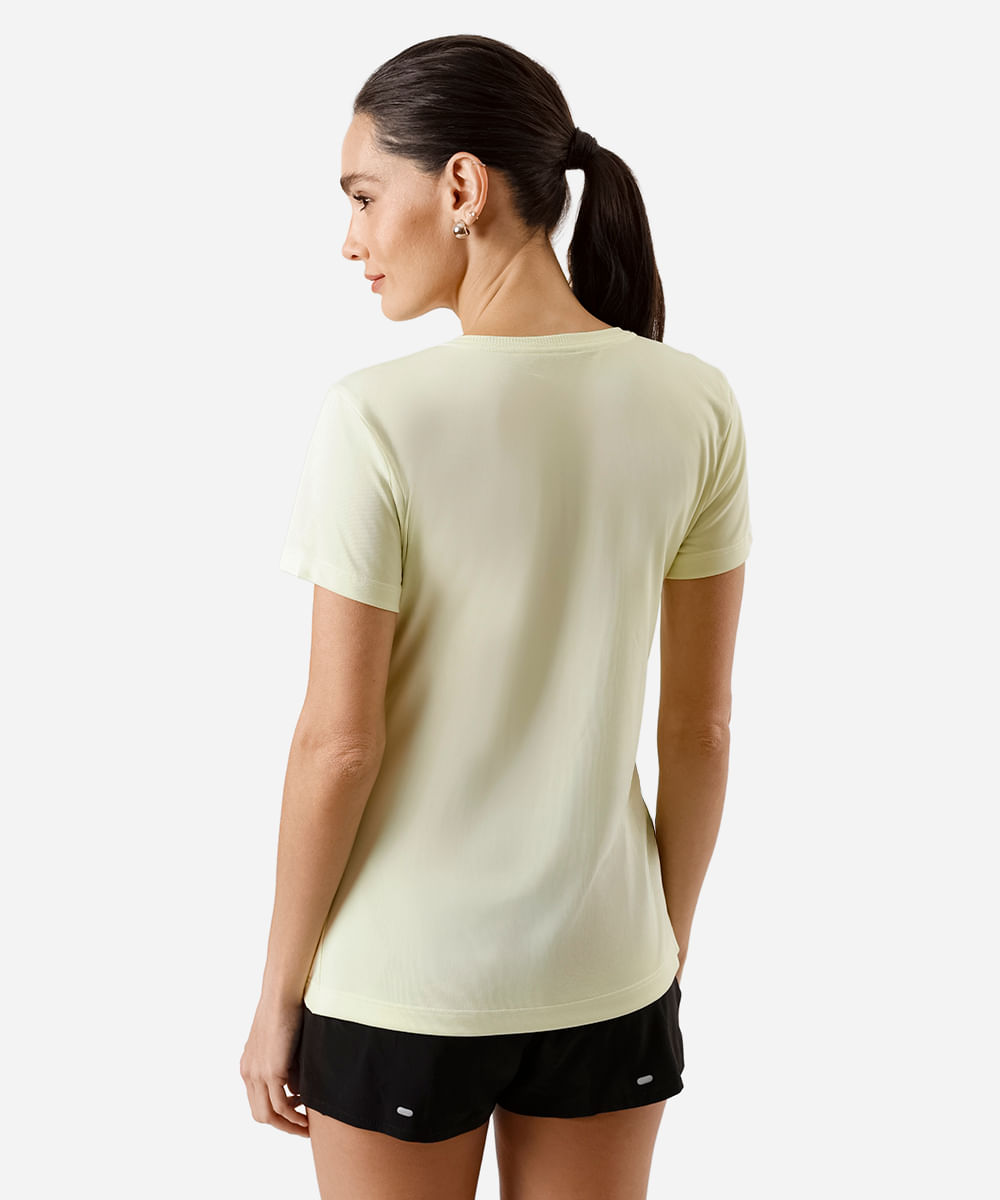 camiseta esportiva manga curta verde