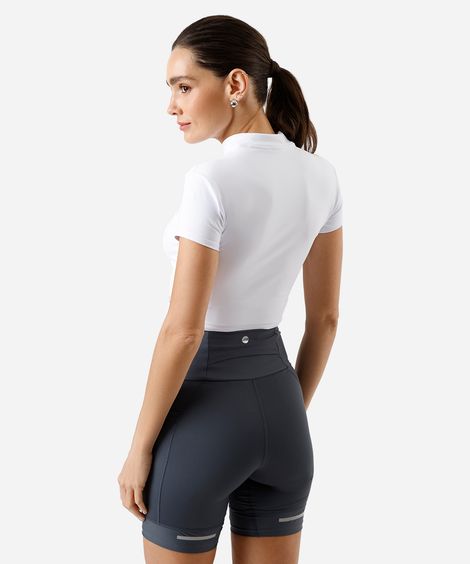 cropped gola alta com zíper ace branco