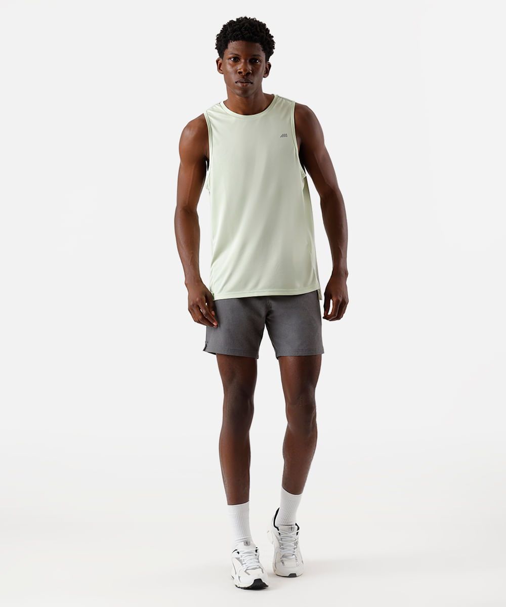 regata masculina com reflexivo verde