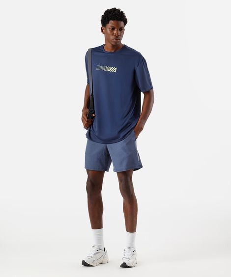 short masculino esportivo azul