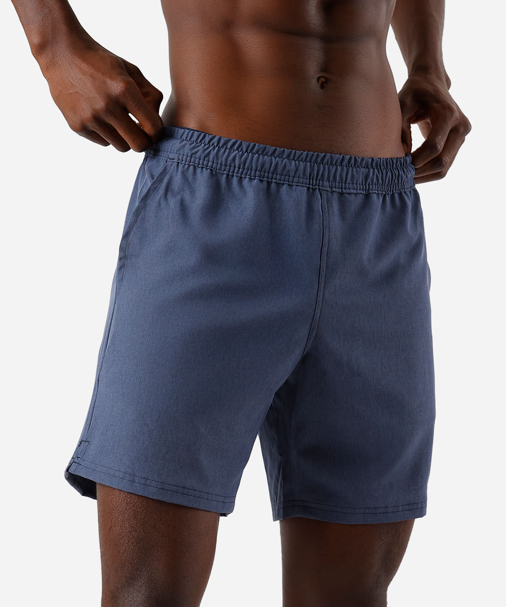 short masculino esportivo azul
