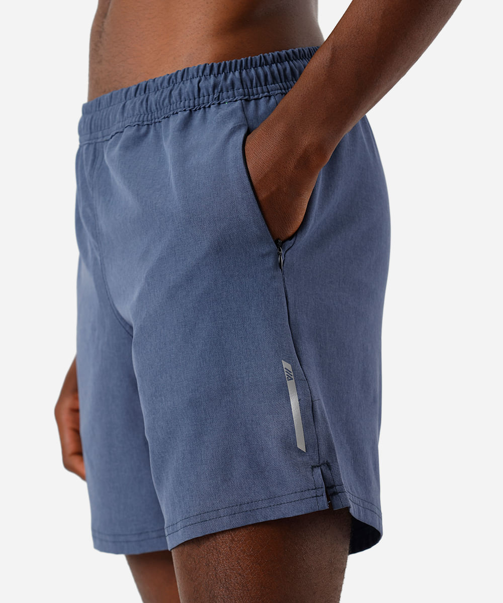 short masculino esportivo azul