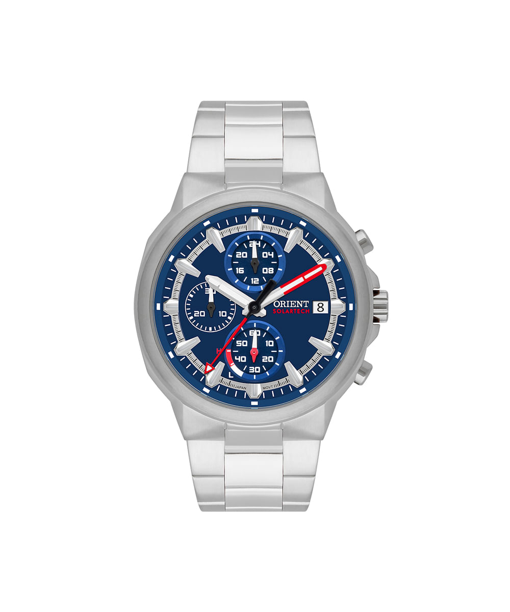 relógio masculino orient cronógrafo mbssc282d1sx prateado