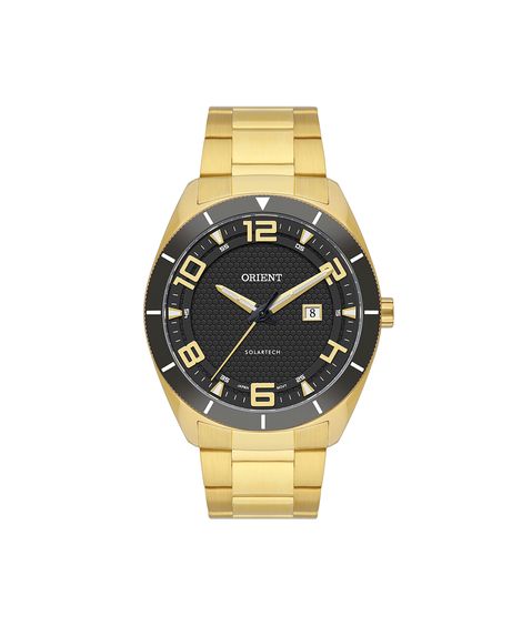 relógio masculino orient analógico calendário mgss1282p2kx dourado